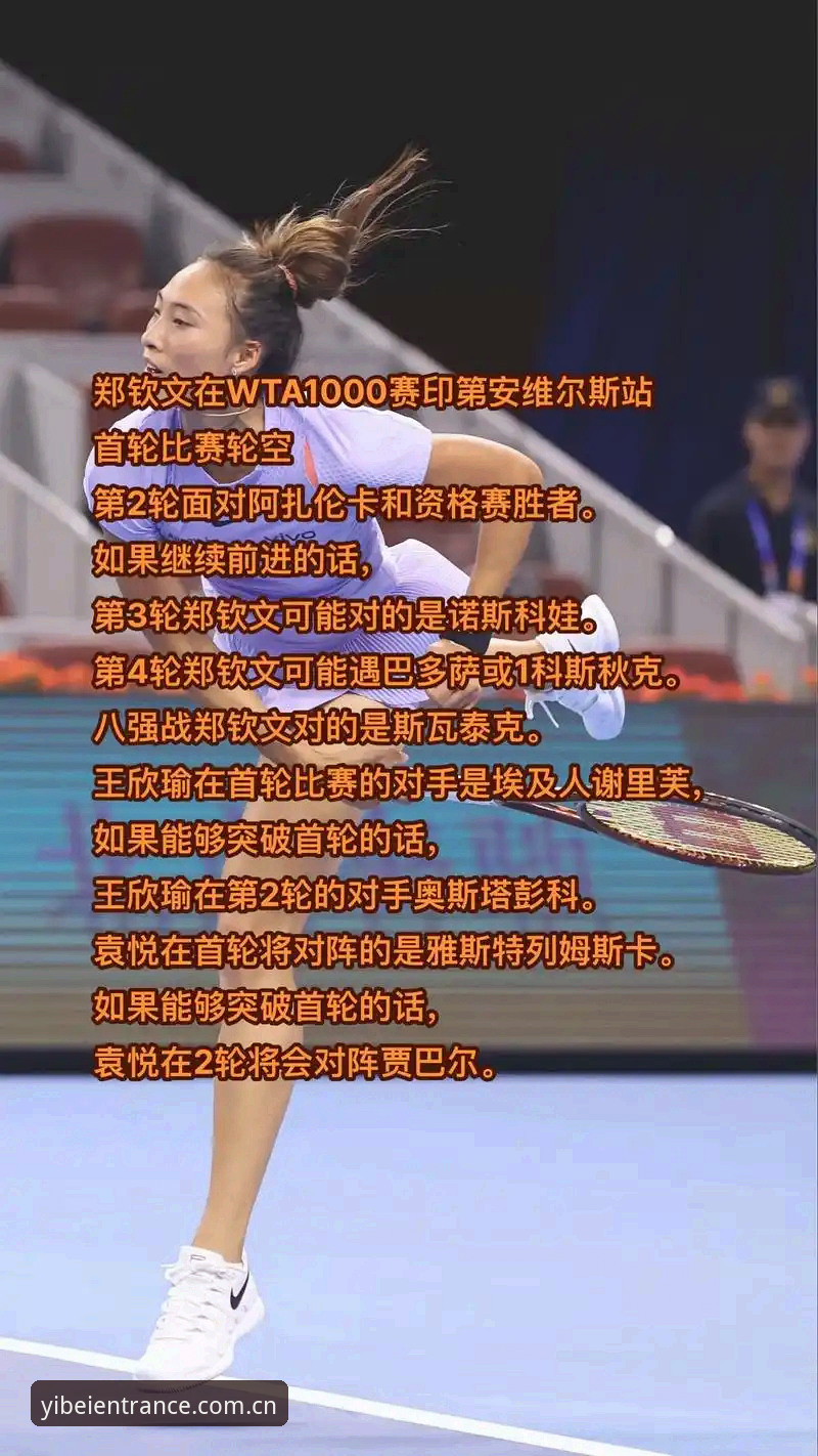 2026易倍体育注册流程 2026法网女单签表最新动态:中国金花郑钦文非种子出战,保分压力成焦点